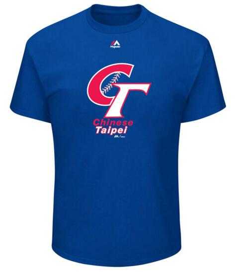 Chinese Taipei Baseball Majestic 2017 World Baseball Classic Wordmark T-Shirt Royal,We sell and wholesale Chinese Taipei Baseball Majestic 2017 World Baseball Classic Wordmark T-Shirt Royal on line form chian!